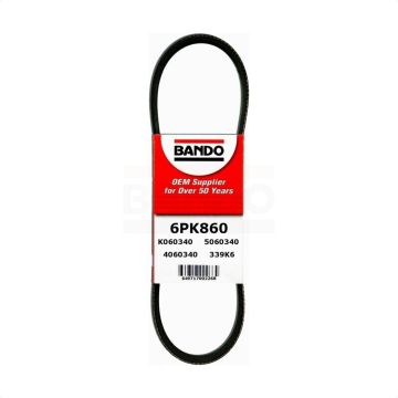 Alternator Accessory Drive Belt BAN-6PK860 For Honda Civic Porsche 928