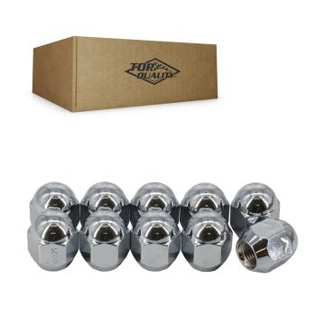 Chrome Wheel Lug Nut Acorn 21 HEX M12X1.25 CRM-N3610 For Nissan Rogue Sentra Altima Kicks Sport Note