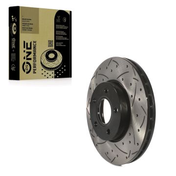 Front Coated Drilled Slotted Disc Brake Rotor (1 Piece Only) DS1-680930 For Ford Focus C-Max