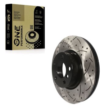 Front Coated Drilled Slotted Disc Brake Rotor (1 Piece Only) DS1-980925 For BMW X3 X4