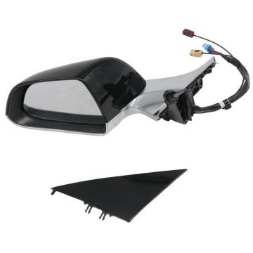 Left Door Mirror Black Chrome for Tesla Model 3 2017-2023