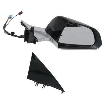 Right Door Mirror Black Chrome for Tesla Model 3 2017-2023