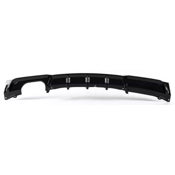 BMW 3 Series F30 2012-2018 Rear Diffuser Dual Outlet Left M Performance Style Gloss Black