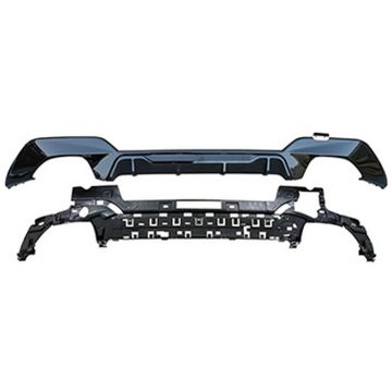 BMW 3 Series 340i G20 2019-2022 Rear Diffuser Dual Outlet MP Competition Style Gloss Black