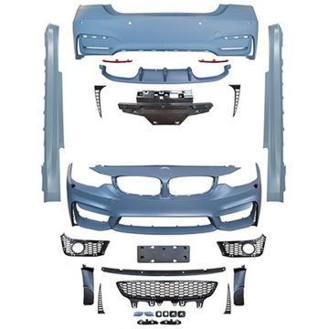 BMW 4 Series F32 F33 F36 2014-2020 Front Rear Bumper Conversion Body Kit to M4 Style Look