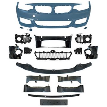 BMW 4 Series F32 F33 F36 2014-2020 Front Bumper Conversion to M Tech Style Look