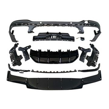 Mercedes Benz GLC-Class X253 2016-2022 SUV (for AMG/Sport) GLC63 AMG Style Rear Diffuser Black