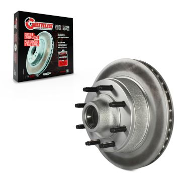 Front Coated Disc Brake Rotor Hub Assembly (1 Piece Only) GCR-66528 For Ford E-350 Super Duty E-250