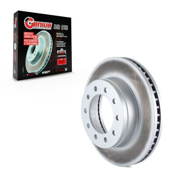 Front Coated Disc Brake Rotor (1 Piece Only) GCR-680305 For Ford F-350 Super Duty F-250 F-450 F-550