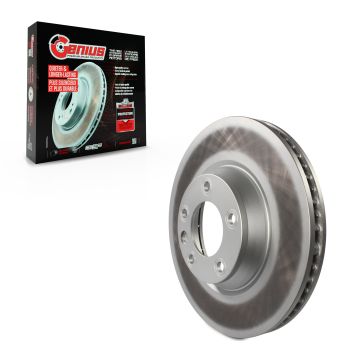 Front Left Coated Disc Brake Rotor (1 Piece Only) GCR-980311 For Audi Q7 Porsche Cayenne Volkswagen