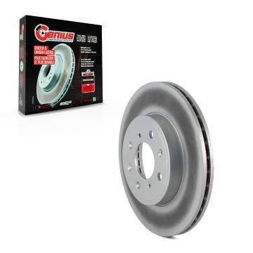 Front Coated Disc Brake Rotor (1 Piece Only) GCR-981199 For 2015-2020 Honda Fit