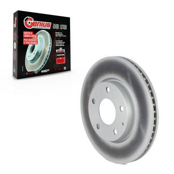 Front Coated Disc Brake Rotor (1 Piece Only) GCR-982612 For 2019-2025 Mazda 3 Sport FWD