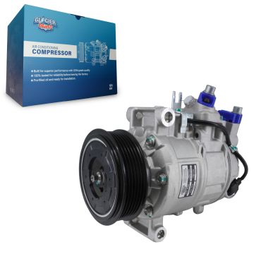 Air Conditioner AC Compressor with Clutch GLB-AD12405 For Audi A4 Quattro A5 A8 allroad