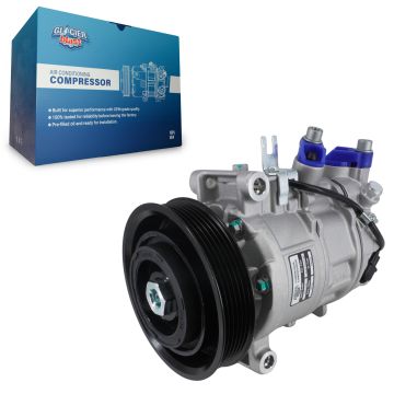 Air Conditioner AC Compressor with Clutch GLB-AD13180 For Audi Q5 S4 S5 SQ5 A4 Quattro
