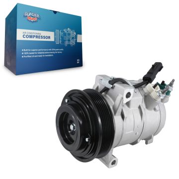 AC Compressor w/ GLB-CH12496 For Jeep Grand Cherokee Dodge Durango Chrysler 300 L Charger Challenger