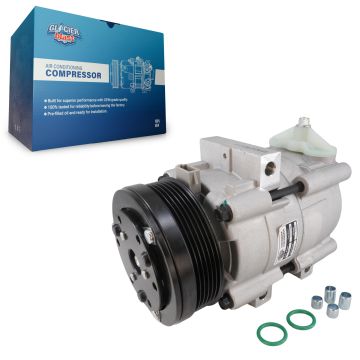 AC Compressor GLB-FD11447 For Ford F-150 Mustang F-250 Super Duty F-350 E-350 E-250 Lincoln Mercury