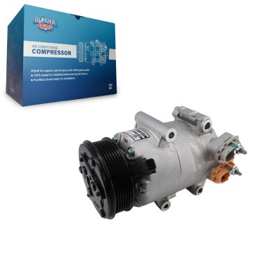 Air Conditioner AC Compressor with Clutch GLB-FD13101 For 2014-2019 Ford Fiesta 1.6L