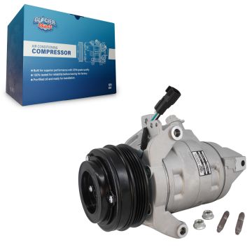 Air Conditioner AC Compressor with Clutch GLB-FD13215 For Ford F-150