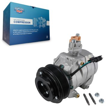 Air Conditioner AC Compressor with Clutch GLB-FD13295 For Ford F-350 Super Duty F-250 F-450 F-550