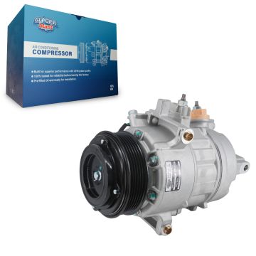 Air Conditioner AC Compressor with Clutch GLB-FD13523 For Ford F-150 2.7L