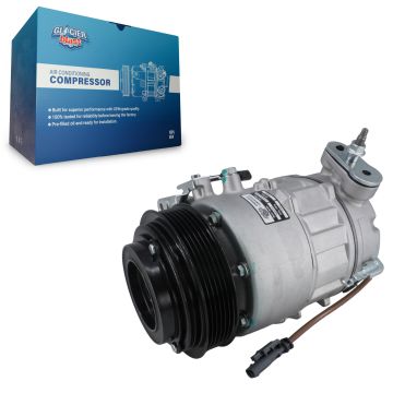 Air Conditioner AC Compressor w/ Clutch GLB-GM12942 For Chevrolet Equinox GMC Terrain Impala Limited