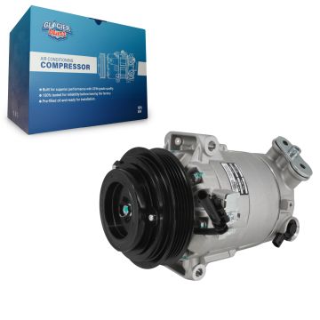 Air Conditioner AC Compressor w/ Clutch GLB-GM13230 For 2015-2017 Chevrolet Equinox GMC Terrain 2.4L