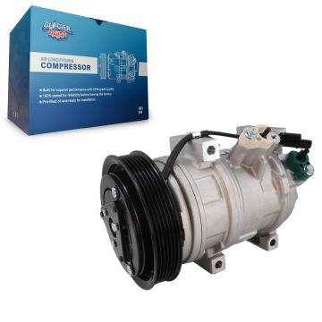Air Conditioner AC Compressor w/ Clutch GLB-HO12491 For Honda Odyssey Pilot Acura MDX Ridgeline ZDX