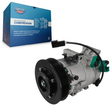 Air Conditioner AC Compressor w/ GLB-HY13204 For Hyundai Elantra Kia Soul GT Forte5 Forte Koup 1.6L