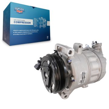 Air Conditioner AC Compressor with Clutch GLB-VO13186 For Volvo S60 XC60 V60 Cross Country XC70 2.5L