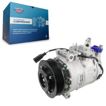 AC Compressor with Clutch GLB-VW12216 For Audi Volkswagen Touareg Q7 Porsche Cayenne A4 Quattro A6