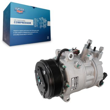 Air Conditioner AC Compressor with Clutch GLB-VW13477 For Volkswagen Atlas Cross Sport Passat Beetle