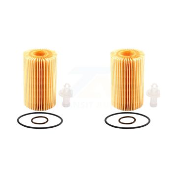 Engine Cartridge Oil Filter (2 Pack) For Toyota Tundra Sequoia Lexus LX570 LC500 IS F RC K56-100023