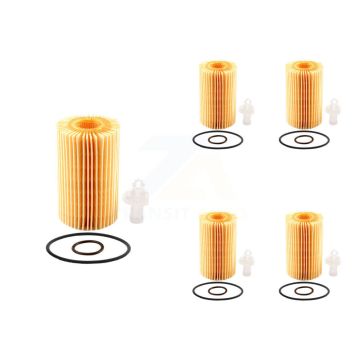 Engine Cartridge Oil Filter (5 Pack) For Toyota Tundra Sequoia Lexus LX570 LC500 IS F RC K56-100150
