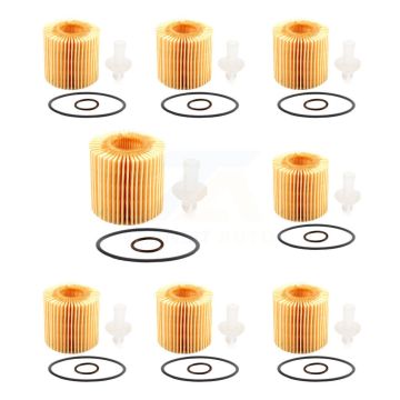 Engine Oil Filter (8 Pack) For Toyota RAV4 Camry Lexus Highlander Sienna Tacoma RX350 tC K56-100375