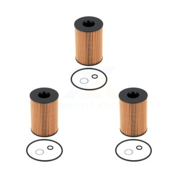 Engine Cartridge Oil Filter (3 Pack) For BMW X5 X6 Land Rover X7 Range 750i xDrive M5 M8 K56-100493