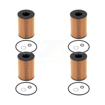Engine Cartridge Oil Filter (4 Pack) For BMW X5 X6 Land Rover X7 Range 750i xDrive M5 M8 K56-100506