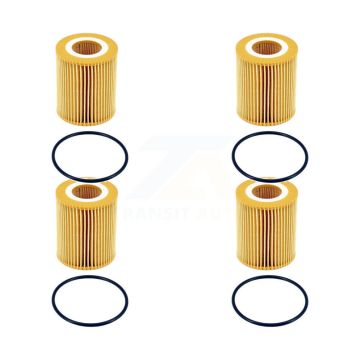 Engine Cartridge Oil Filter (4 Pack) For Ford F-150 Land Rover Range Sport Discovery K56-100513