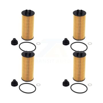 Engine Cartridge Oil Filter (4 Pack) For Mini BMW X1 Cooper Countryman X2 Clubman i8 K56-100514