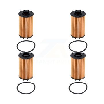 Engine Cartridge Oil Filter (4 Pack) For Audi Porsche Macan Cayenne SQ5 Q7 S5 Q8 Panamera K56-100517