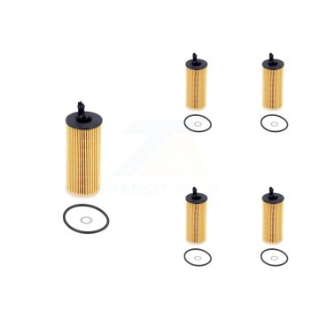 Engine Cartridge Oil Filter (5 Pack) For BMW X5 X3 328d xDrive 535d 740Ld K56-100520