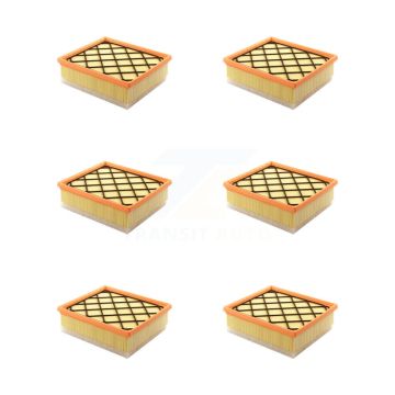 Engine Air Filter (6 Pack) For Volvo S60 S40 C30 XC60 V50 C70 V60 Cross Country XC70 K57-102341