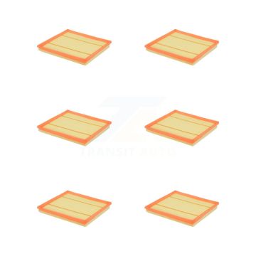 Engine Air Filter (6 Pack) For BMW X5 X3 X6 535i xDrive X4 GT 640i Gran Coupe 740Li 740Ld K57-102587