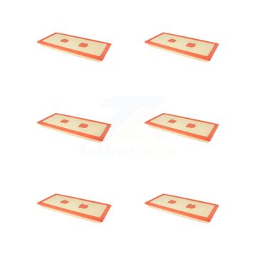 Engine Air Filter (6 Pack) For Mercedes-Benz ML350 C300 GLK350 E350 GLE350 C350 SLK350 K57-102598