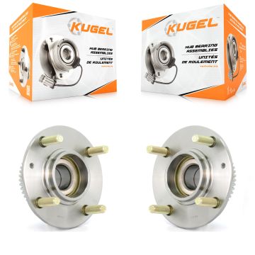 Rear Wheel Bearing Hub Assembly Pair For Hyundai Elantra Kia Spectra Spectra5 4-Wheel ABS K70-100597