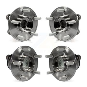 Front Rear Wheel Bearing & Hub Assembly Kit For Ford Fusion Lincoln MKZ Police Responder K70-101159