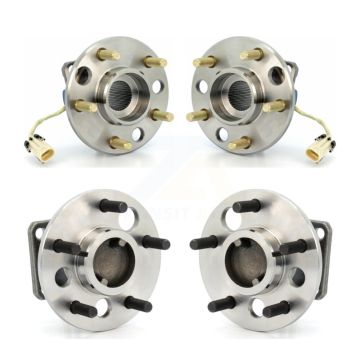 Front Rear Wheel Bearing Hub Assembly Kit For 1991 Buick LeSabre Non-ABS With 33 Splines K70-101165