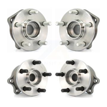 Front Rear Wheel Bearing & Hub Assembly Kit For 2005-2009 Subaru Outback Legacy K70-101216