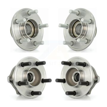 Front Rear Wheel Bearing & Hub Assembly Kit For Chrysler 300 Dodge Charger Magnum K70-101222