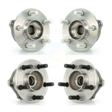 Front Rear Wheel Bearing & Hub Assembly Kit For Chrysler 300 Dodge Charger Magnum AWD K70-101224