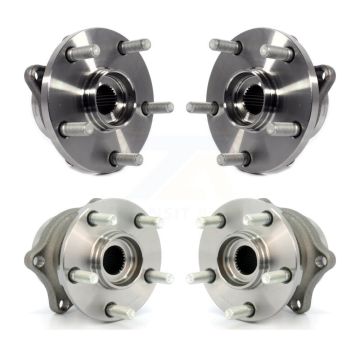Front Rear Wheel Bearing & Hub Assembly Kit For Subaru Impreza WRX STI K70-101273